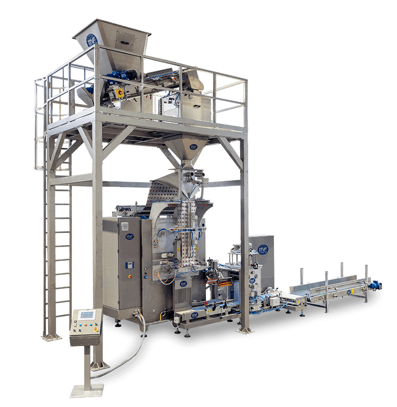 Vertical vacuum packaging machine 1