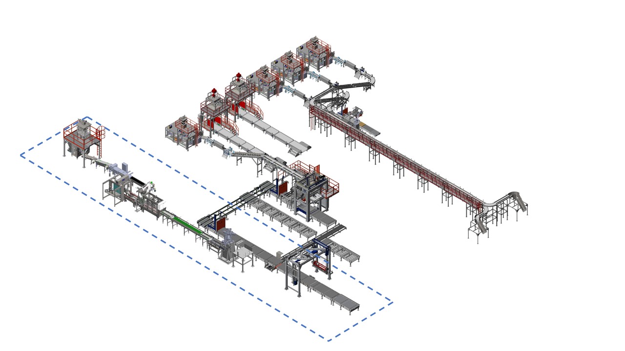 complete packaging plant for sugar