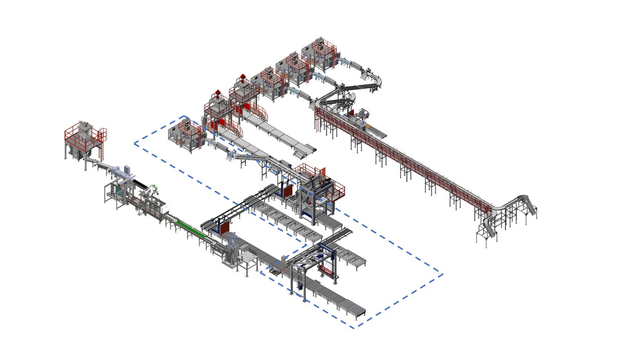 complete packaging plant for sugar