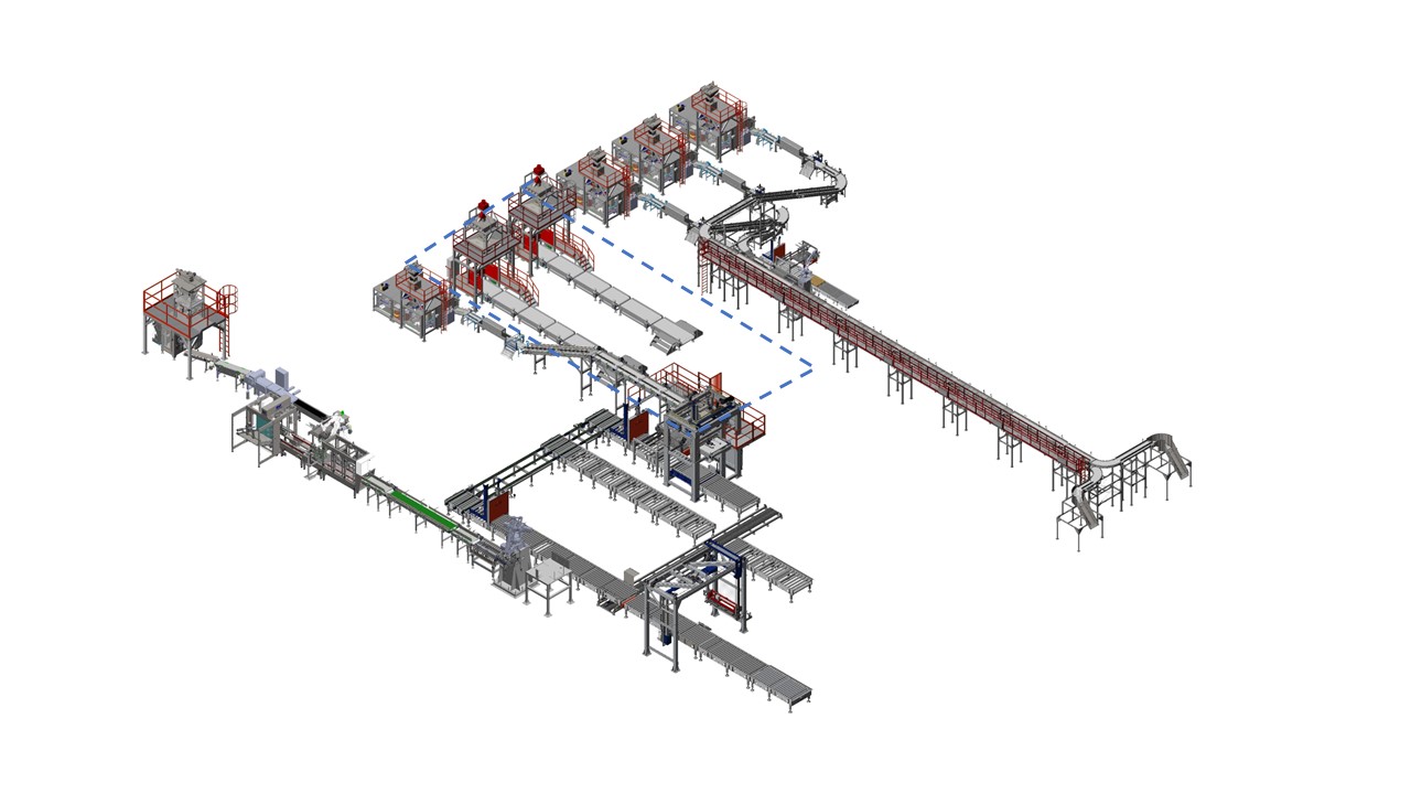 complete packaging plant for sugar